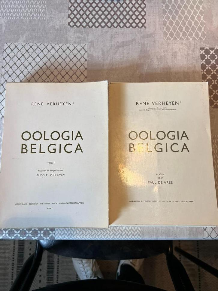 Oologia Belgica - Rene Verheyen 2 delen, tekst + Platen, Boeken, Dieren en Huisdieren, Gelezen, Vogels, Ophalen of Verzenden