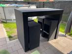 Hoge lounge set te koop, Ophalen, 4 zitplaatsen, Bijzettafel, Zo goed als nieuw