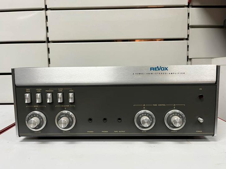 ReVoX versterker A78 MKII - 100W - vintage audiofiel, Audio, Tv en Foto, Stereoketens, Gebruikt, Ophalen