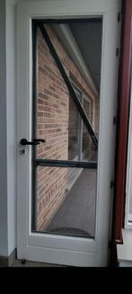 Buitendeur meranti met ecoglas+ vliegendeur, Ophalen