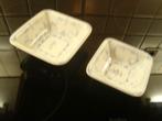 2 Schaaltjes Boch, decor 'Saks'., Antiek en Kunst, Ophalen