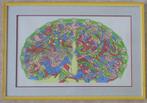 PJEROO ROOBJEE / DIERENRIEM / KLEURZEEFDRUK / 67x98cm KADER, Ophalen