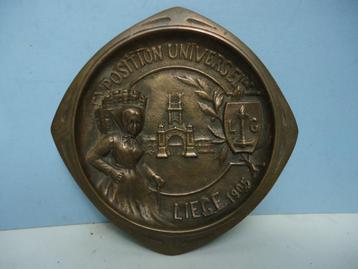 1905 wereldtentoonstelling Luik Art Nouveau brons vide-poche beschikbaar voor biedingen
