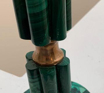 Prachtige vintage tafellamp -groen- zeldzaam- vintagedesign