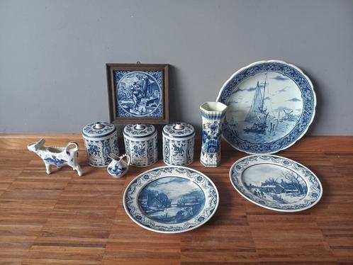 Lot Delfts blauw, Antiek en Kunst, Antiek | Keramiek en Aardewerk, Ophalen of Verzenden