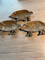 3 messing vintage schaaltjes varken, Ophalen, Zo goed als nieuw