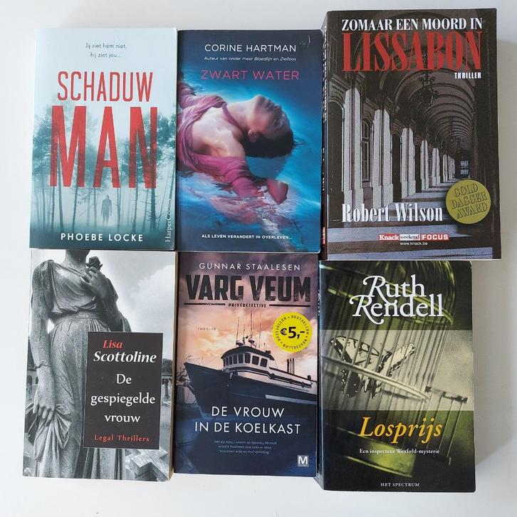 Thrillers à €1.00 stuk.  In goede staat, Boeken, Thrillers, Gelezen, Ophalen of Verzenden