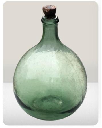 Dame-Jeanne ✅ groen 6 liter ~ vintage  beschikbaar voor biedingen