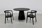 VENTE ! Table ronde noire en mortex 120 cm, 100 à 150 cm, 100 à 150 cm, Autres matériaux, Rond