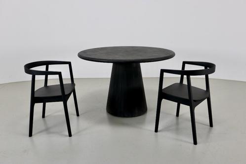 VENTE ! Table ronde noire en mortex 120 cm, Maison & Meubles, Tables | Tables à manger, Neuf, 100 à 150 cm, 100 à 150 cm, Quatre personnes
