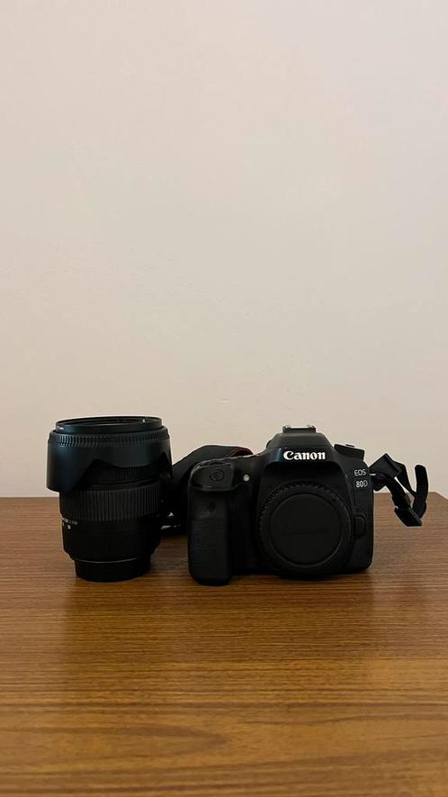 Canon eos 80D + Sigma 17-50mm F2.8 lens, TV, Hi-fi & Vidéo, Appareils photo numériques, Utilisé, Reflex miroir, Canon, Enlèvement