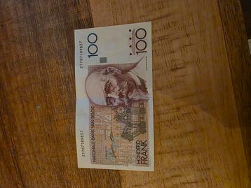 België 100 frank beschikbaar voor biedingen