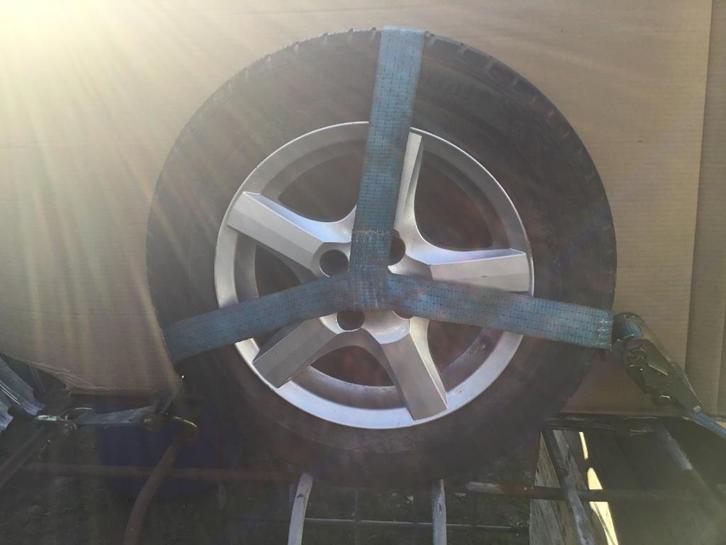 Takelwagen/autotrailer : spanriem - wielklem, Auto diversen, Overige Auto diversen, Ophalen of Verzenden