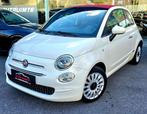 Fiat 500C 500 C / Cabrio / Navigatie / Led / Vele opties!, 4 zetels, Gebruikt, 4 cilinders, Wit