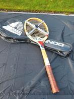 Vintage racket snauwaert + tas Donnay, Ophalen of Verzenden, Racket