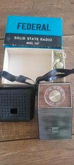 Radio vintage FEDERAL 606 - Made in Hong Kong., Ophalen of Verzenden