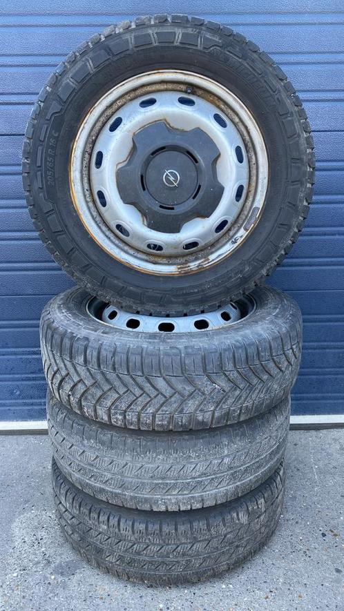 Opel Vivaro Trafic Primastar velgen 205-65-16 5x114.3 - Set, Auto-onderdelen, Banden en Velgen, Banden en Velgen, All Season, 16 inch