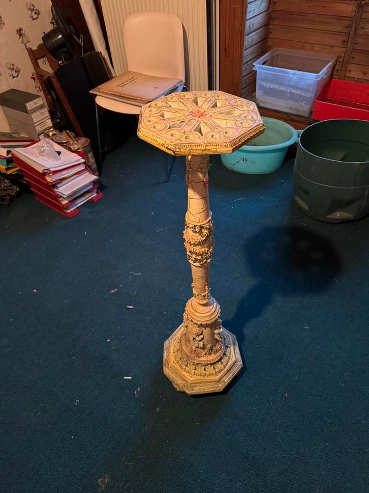 Decoratieve zuil / plantentafel met barok ontwerp, Huis en Inrichting, Woonaccessoires | Zuilen en Pilaren, Zo goed als nieuw