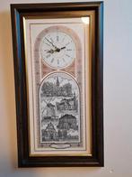 klok met achtergrond Meerbeke, Enlèvement, Utilisé, Analogique, Horloge murale