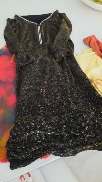 MOOI ZWART GLITTER KLEEDJE M 40/42 beschikbaar voor biedingen