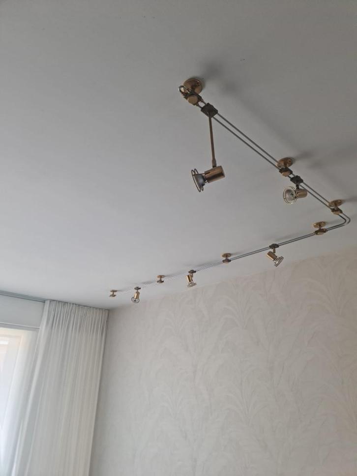 Lampen op rail plafond of muur, Huis en Inrichting, Lampen | Plafondlampen, Zo goed als nieuw, Ophalen of Verzenden