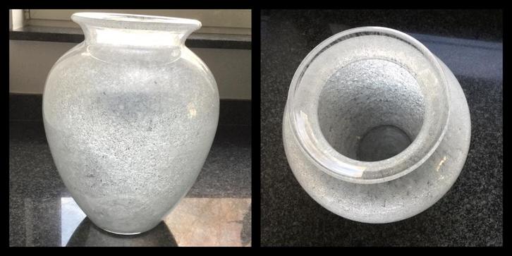 Vintage gelijk nieuw grote vaas melkglas, Huis en Inrichting, Woonaccessoires | Vazen, Zo goed als nieuw, Wit, Minder dan 50 cm