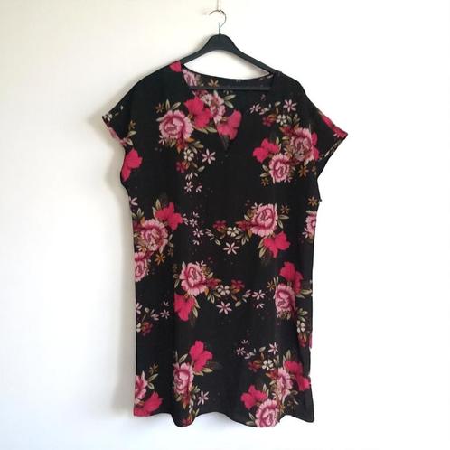 Zomer jurk zwart roze L, Kleding | Dames, Jurken, Nieuw, Maat 42/44 (L), Zwart, Boven de knie, Verzenden