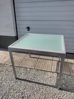 Table en verre (intérieure ou extérieure) 4 personnes, Quatre personnes, 50 à 100 cm, Carré, Enlèvement