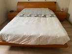 Tweepersoonsbed met nachtkastjes + commode, Huis en Inrichting, Ophalen, Bruin, Overige typen, Tweepersoons
