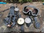 Set duikuitrusting, mes, 4 spirotechnieken, Watersport en Boten, Gebruikt, Ophalen