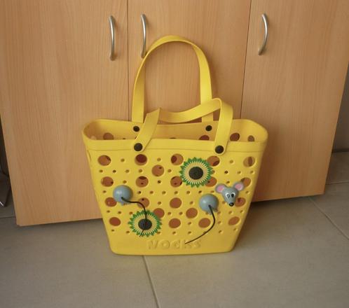 Gele stevige watervaste rubberen shopper draagtas Nocks, Handtassen en Accessoires, Tassen | Damestassen, Shopper, Ophalen of Verzenden