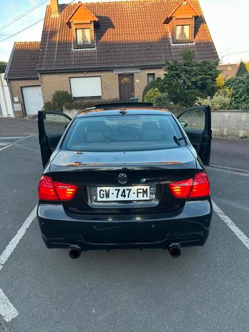 BMW Série 3 E90 318i Pack M335i Full option, Achat, 4 portes, Carnet d'entretien, Noir