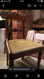 Antieke stoel, Antiquités & Art, Antiquités | Meubles | Chaises & Canapés, Enlèvement
