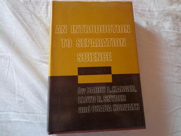 An introduction to separation science beschikbaar voor biedingen