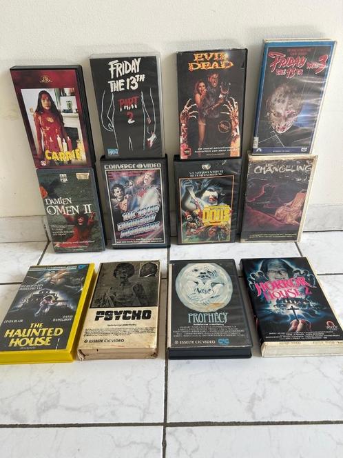 VHS Horror pakket, Cd's en Dvd's, VHS | Film, Gebruikt, Horror, Ophalen of Verzenden