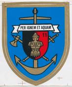 (m31) 11 Bn Genie, Per Ignem Et Aquam, sticker, Envoi