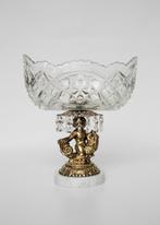 Vintage Monarch Cristal schaal met kind en vis, Antiek en Kunst, Ophalen of Verzenden