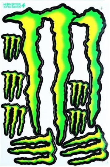 Monster Energy stickersheet stickerset stickervel stickers beschikbaar voor biedingen