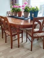 Eettafel, Huis en Inrichting, Ophalen, Zo goed als nieuw, Ovaal, Antiek, 4 tot 6 stoelen