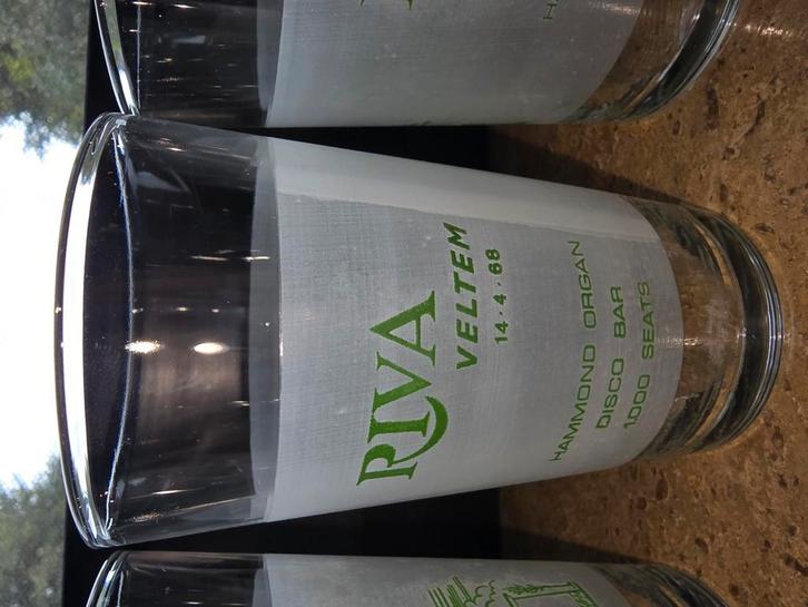 Zeldzame vintage Riva glazen – Veltem & Blaasveld – nooit ge, Verzamelen, Glas en Drinkglazen, Zo goed als nieuw, Ophalen