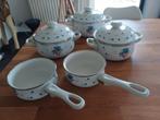 Vintage kookpotten Provinciale Bouquet (alle kookvuren), Ophalen of Verzenden, Keramische plaat