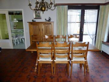Salle à manger en chêne, Enlèvement, Utilisé, 4 à 6 chaises