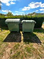 2 hele grote rolcontainers, Ophalen