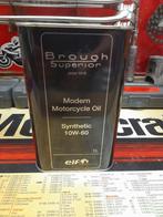 Oude volledig verzegelde oliekan Elf Brough Superior Moto Mo, Verzamelen, Verzenden, Zo goed als nieuw, Overige, Overige merken