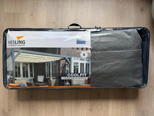Nesling coolfit harmonica schaduwdoek, B3,7m L5,0m, Tuin en Terras, Schaduwdoeken, Nieuw, Ophalen