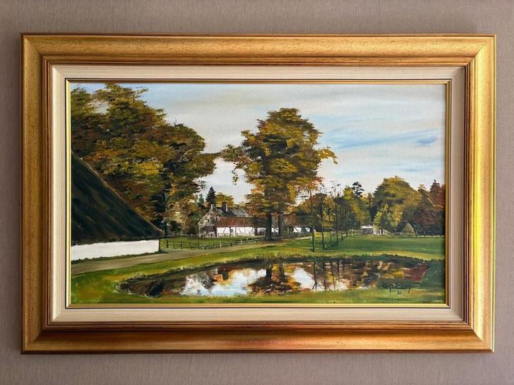 Automne en Campine, Bokrijk (Arthur-Pierre Eloy), Antiquités & Art, Art | Peinture | Classique, Enlèvement