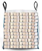 Bigbag halve kuub Beuk brandhout perfecte blokken, Moins de 3 m³, Enlèvement, Hêtre, Bûches