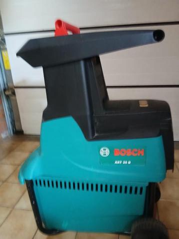 déchiqueteuse bosch 2500W ATX 25D, Électrique, Enlèvement, Utilisé, Bac de ramassage