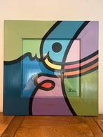 Mohamed zouari nr 55/100 schilderij 46 x 46 cm, Antiek en Kunst, Ophalen of Verzenden