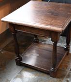 Bijzettafel eik, Minder dan 55 cm, Gebruikt, Vierkant, Hout